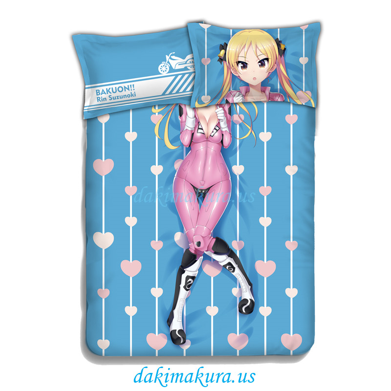 A maiden Japanese Anime Bed Sheet Duvet Cover with Pillow Covers